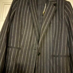 Lauren Ralph Lauren Charcoal Pinstripe Blazer size 16